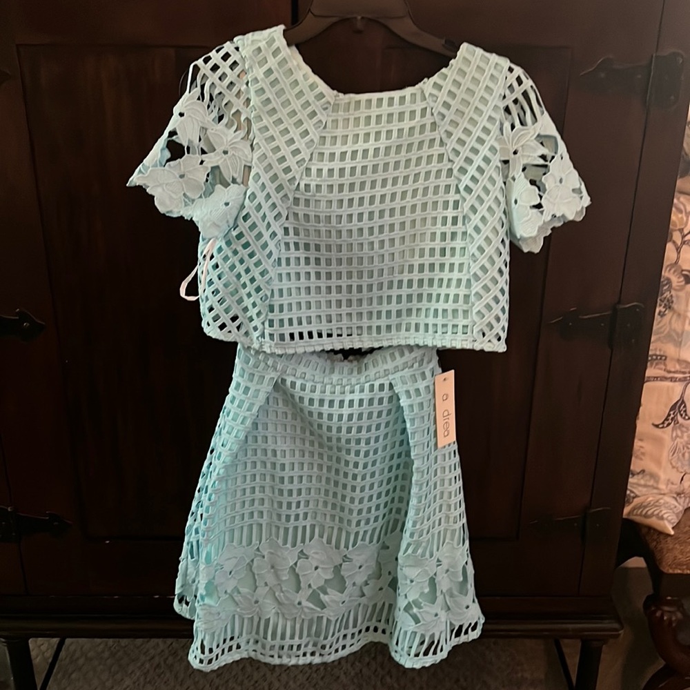 Baby Blue 2 Pc Skirt Set Brand New